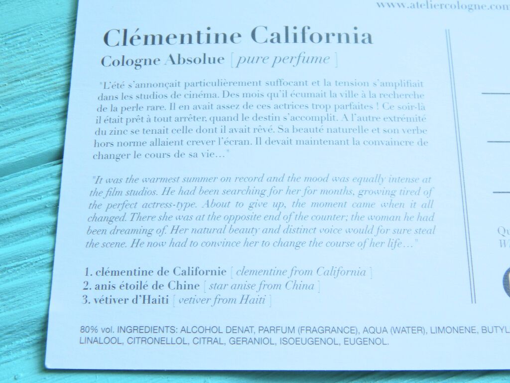 Atelier Cologne Clementine California