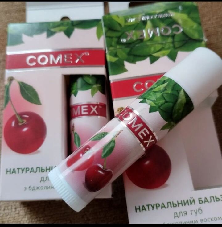 Бальзам для губ Вишня 🍒 Comex, натуральный.