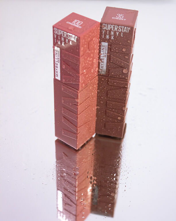 Maybelline SuperStay Vinyl Ink Liquid Lipstick у відтінках 35 “Cheeky” та 100 “Charmed”