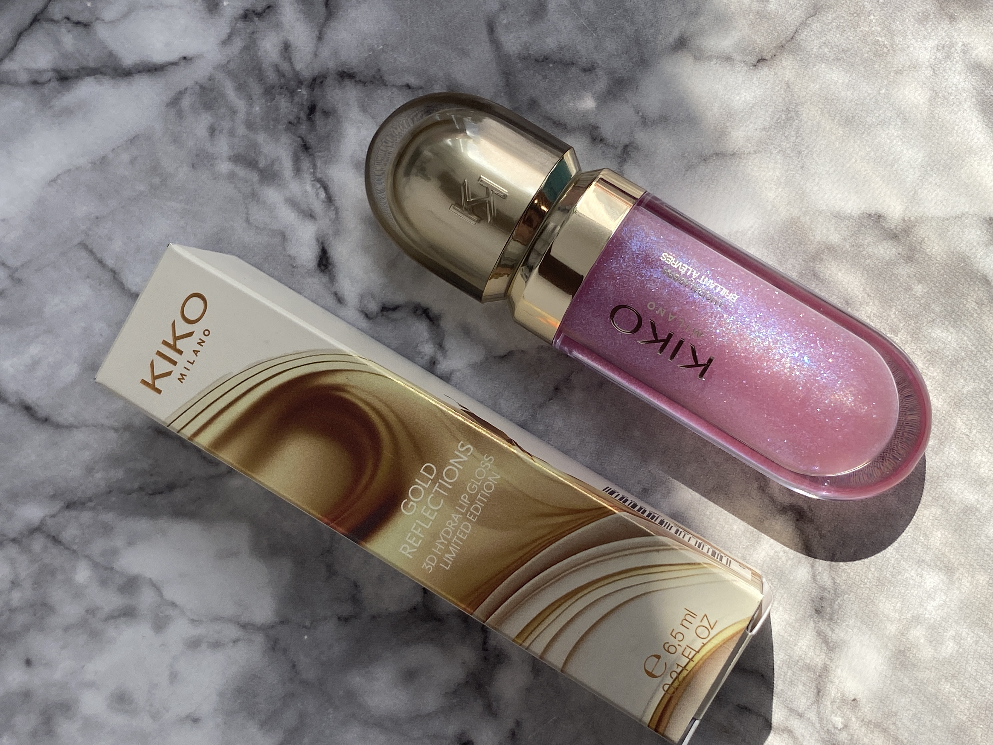 Огляд: Лімітований блиск для губ Kiko Gold Reflections