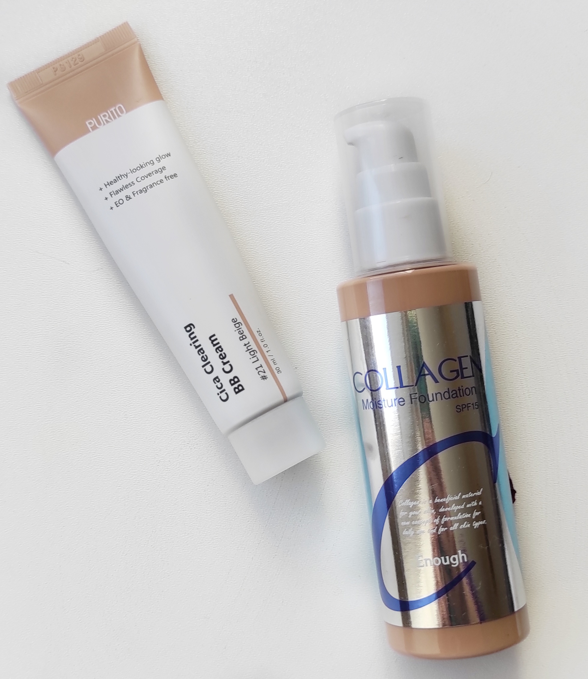 Purito BB cream та Enough Collagen: що в них спільного?