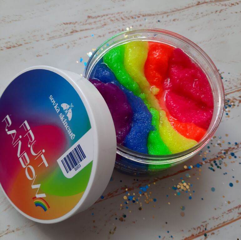 Скраб для тіла "Фруктова веселка" Sovka Skincare Sorbet Scrub Fruit Rainbow