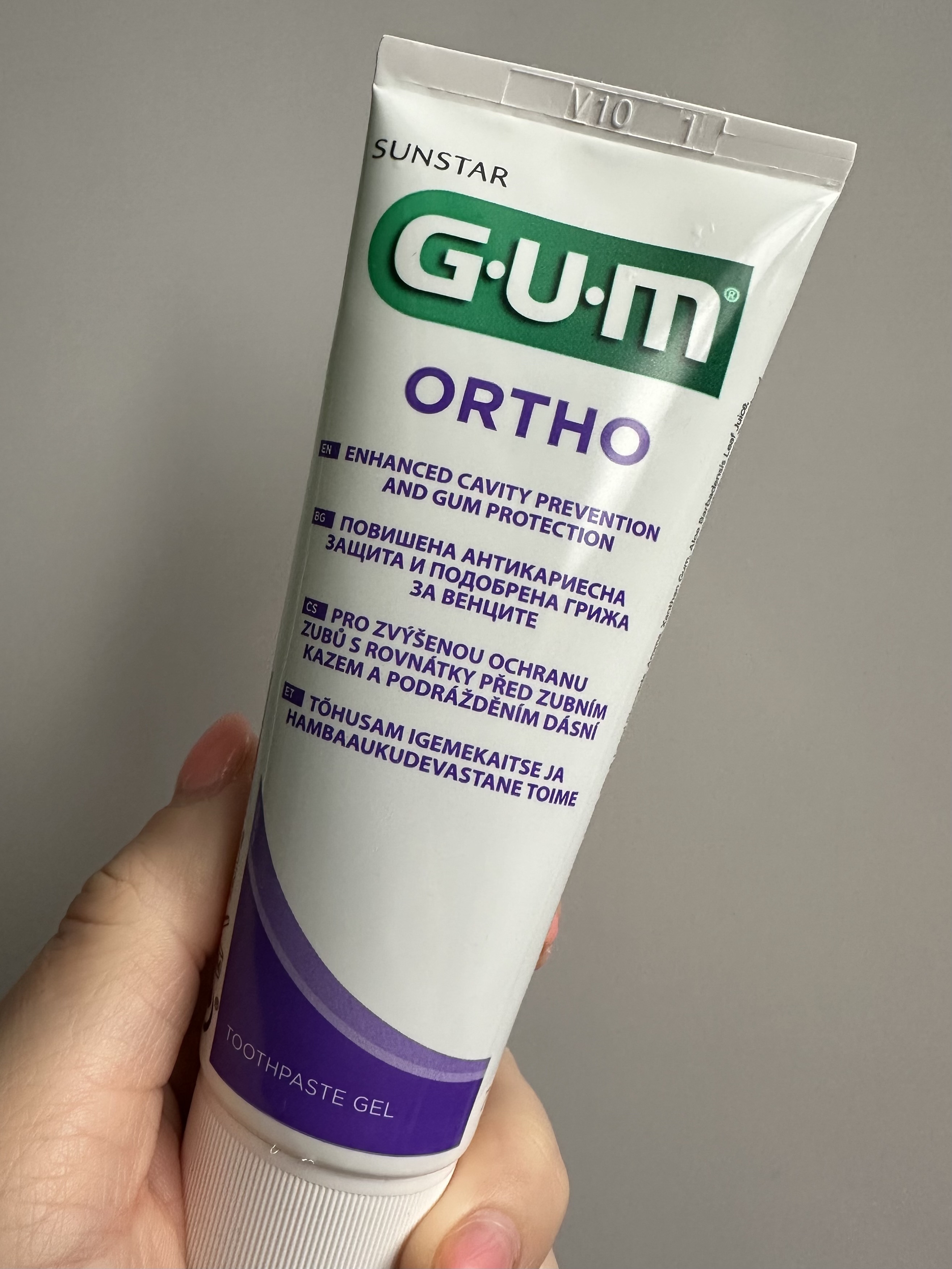 Зубної пасти G.U.M Ortho вистачить дійсно горошину