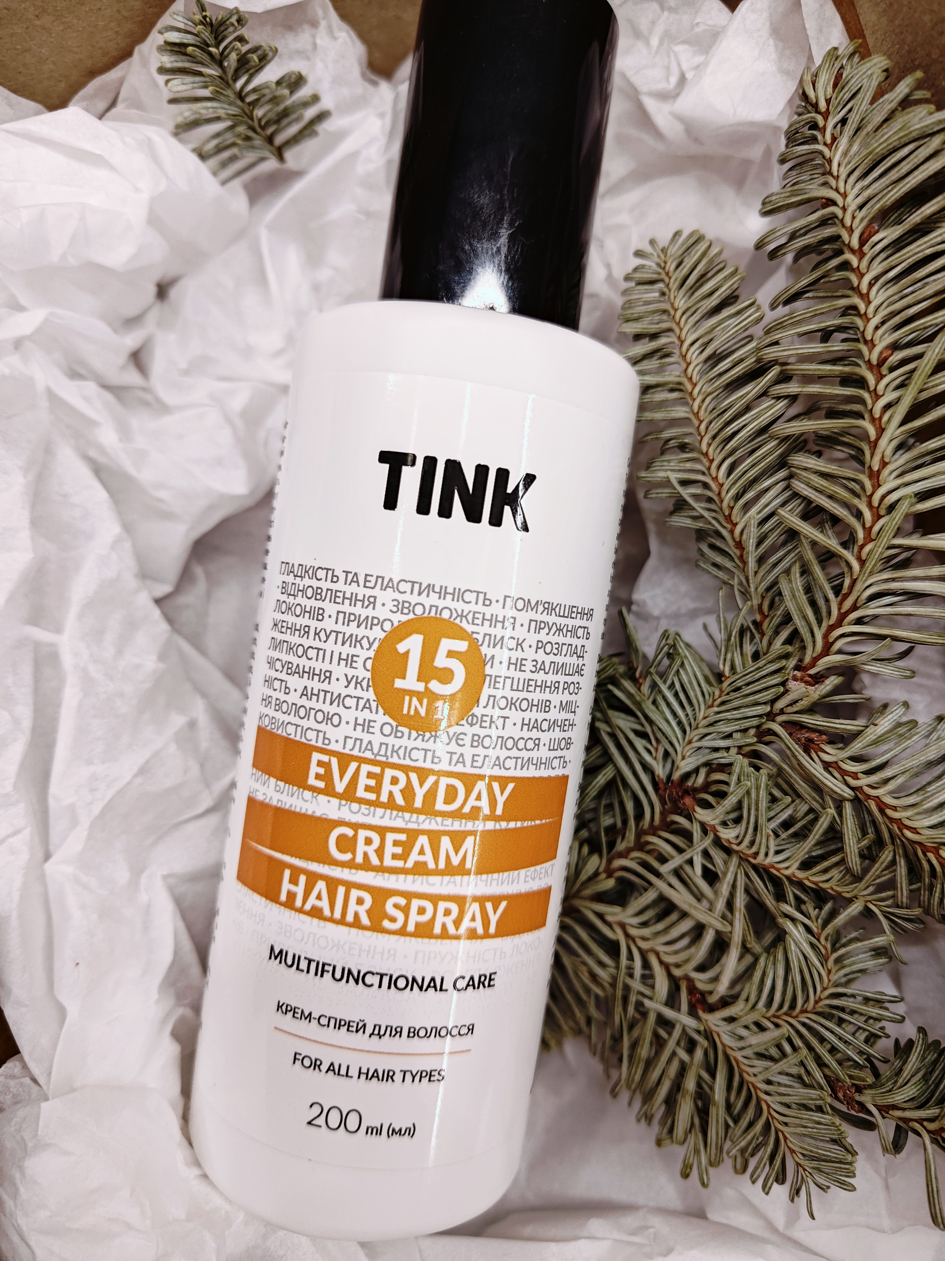 Крем-спрей для волосся від Tink: 15 в 1