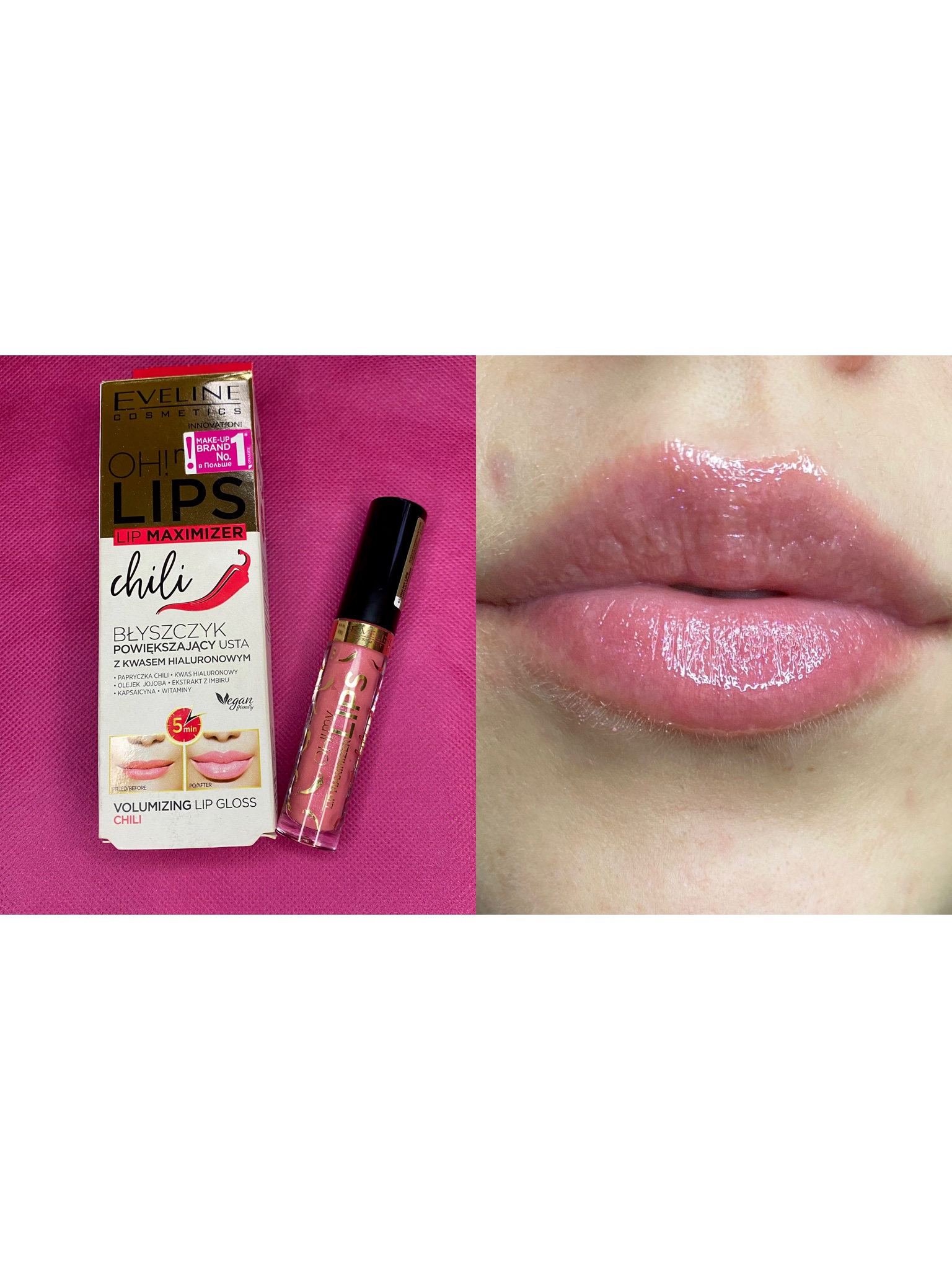 Блиск Eveline Cosmetics OH! My Lips Lip Maximizer Chili🌶️.