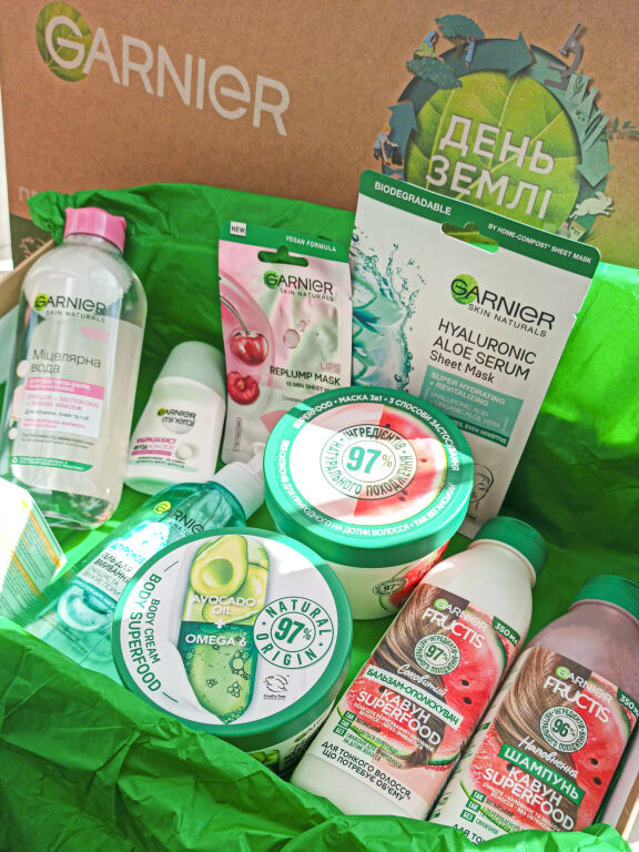 Green World у подарунковому б�оксі від Garnier #свідомакраса