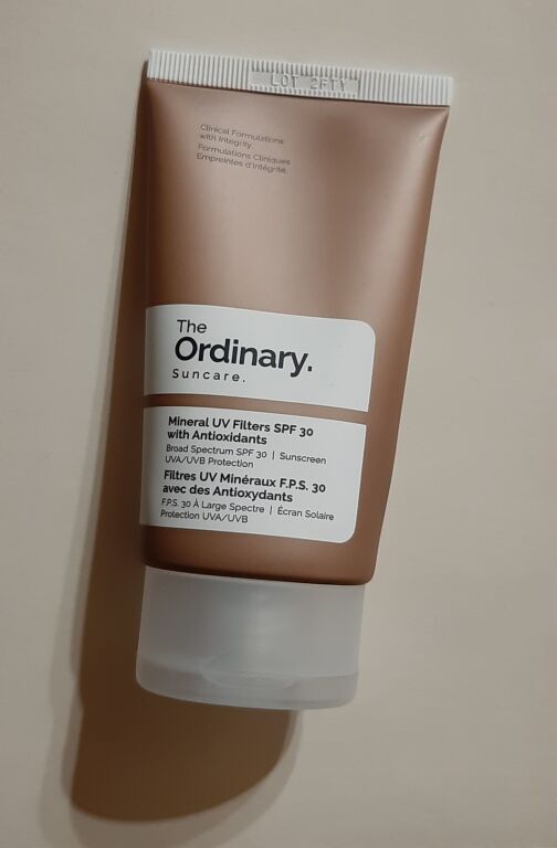 Сонцезахисний крем з мінеральними фільтрами The Ordinary Mineral UV Filters SPF30 with Antioxidants