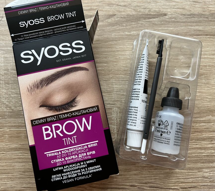 Syoss Brow Tint у темно-коричневому відтінку