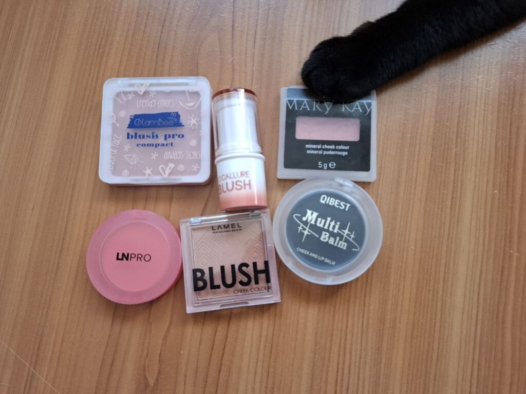 Рум'яшки lamel, Ln pro, Mary Kay, Glambee, Focallure, Qibest