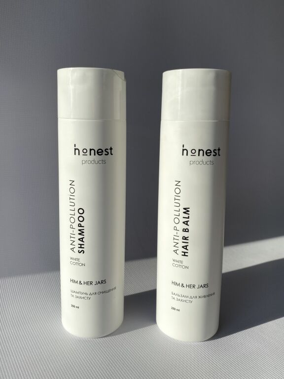 Шампунь і бальзам Anti-pollution від Honest Products