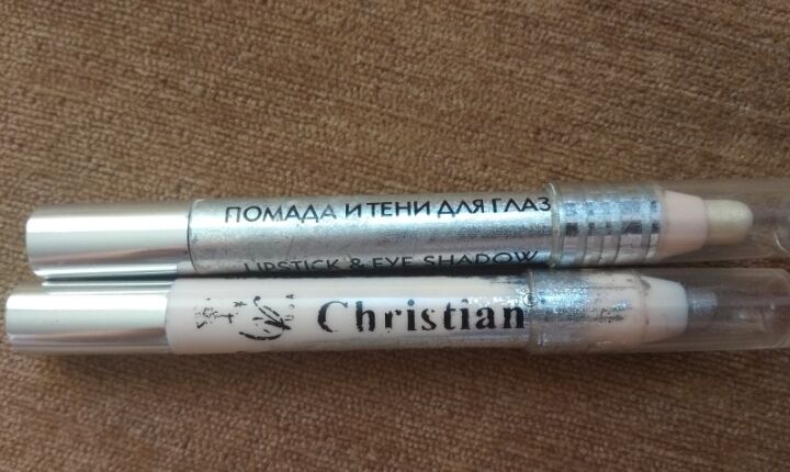 Тени-карандаш для век и губ Christian Lipstick & Eye Shadow