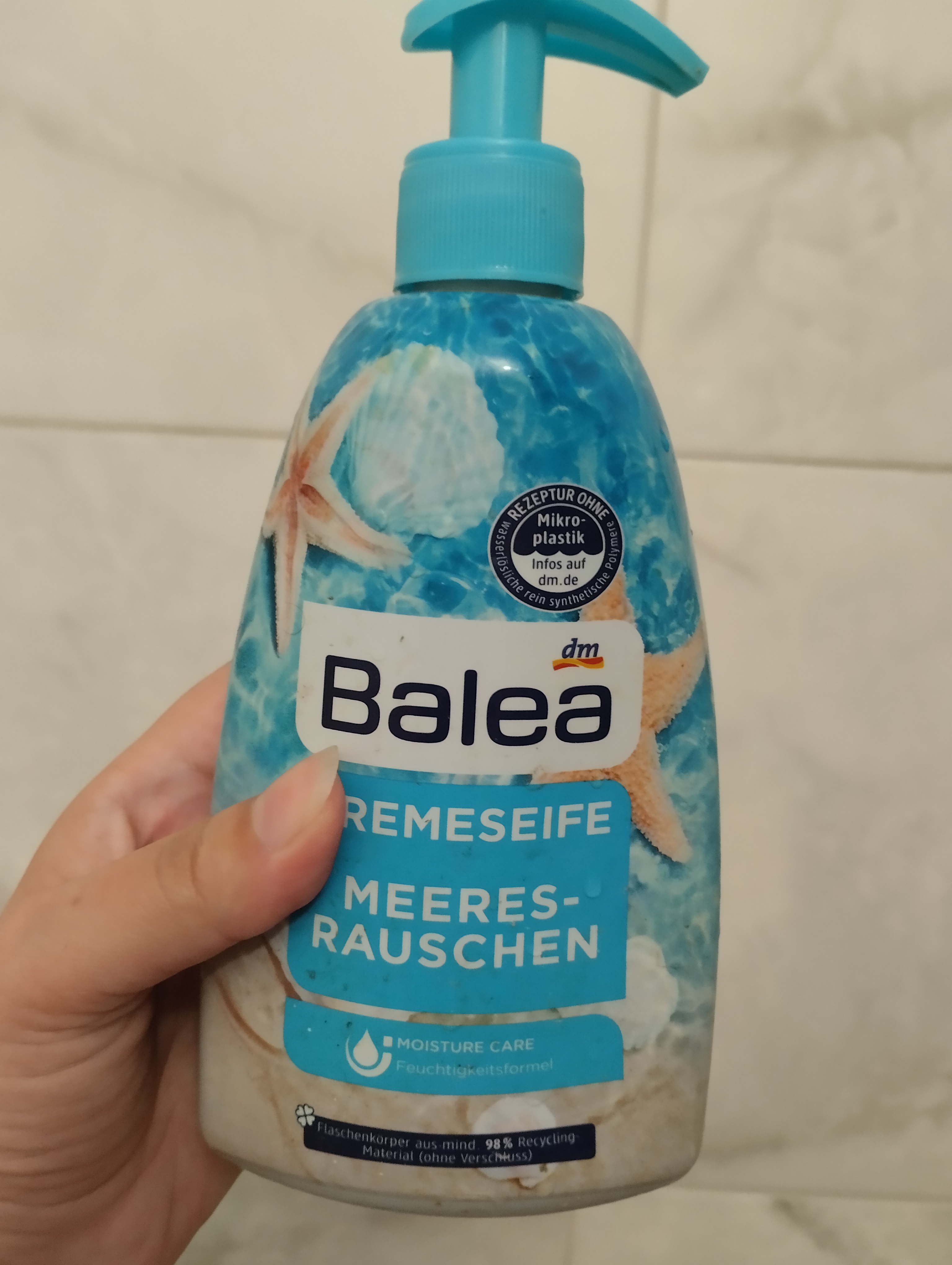 Balea Liquid Soap Sea Noise. Vegan крем -мило для рук Balea "Морський шум"