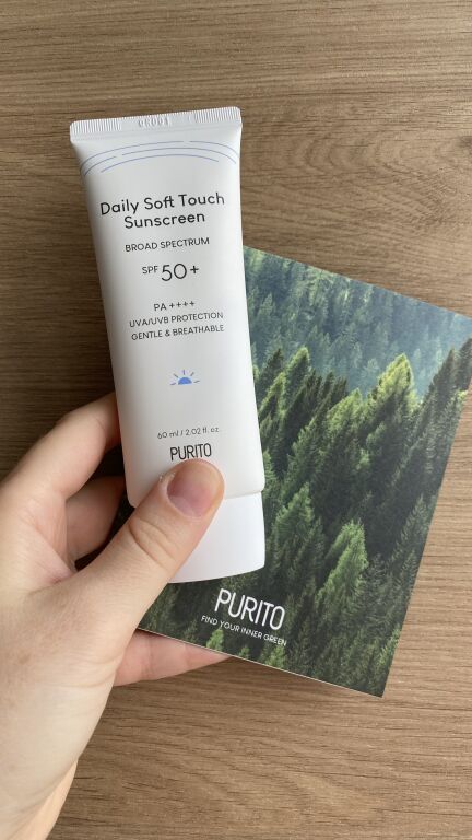 Мій улюбленець серед сонцезахисних кремів - Purito Daily Soft Touch Sunscreen SPF50+ PA++++.