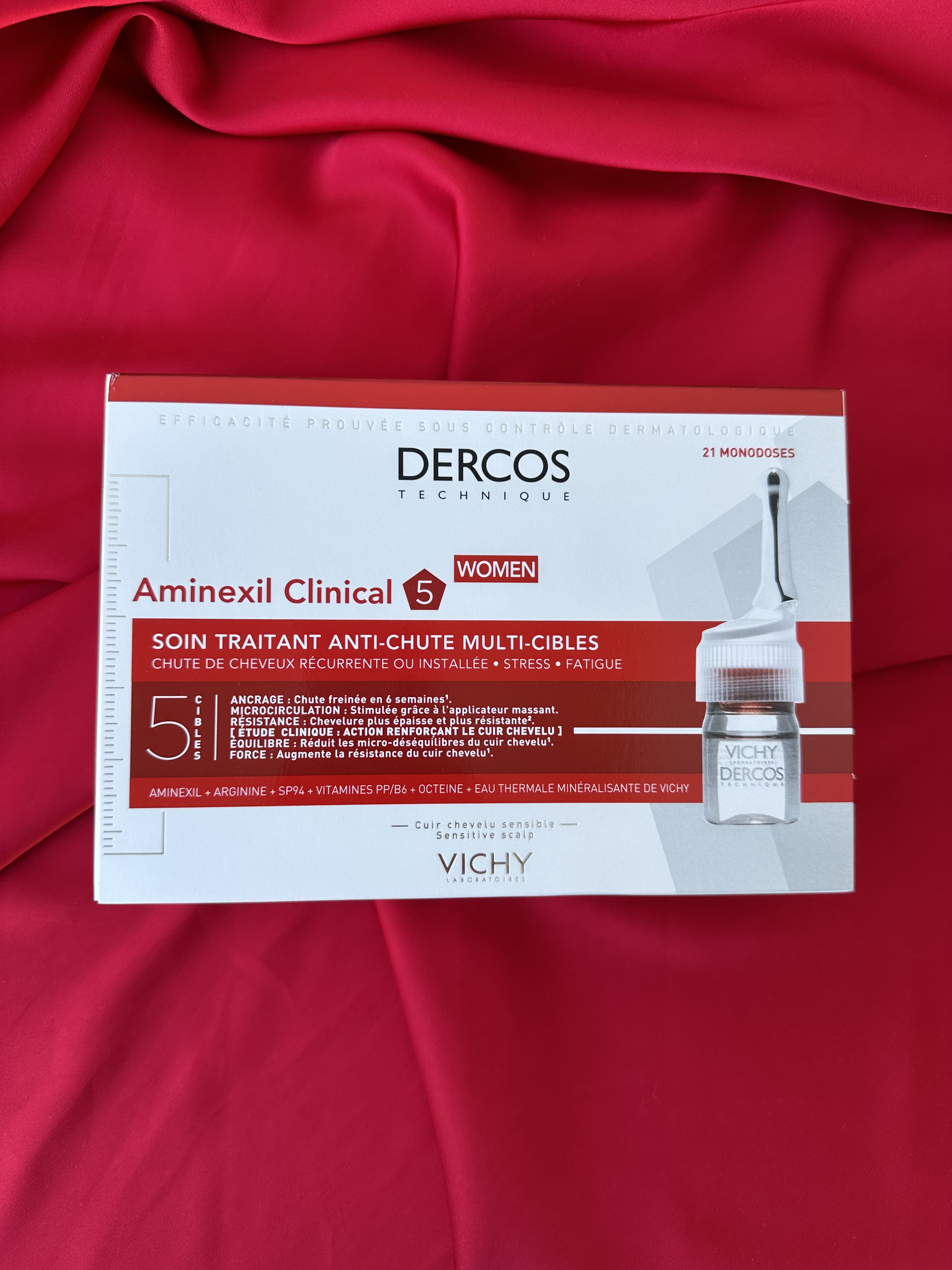 Ампули для волосся Vichy Dercos Aminexil Clinical 5