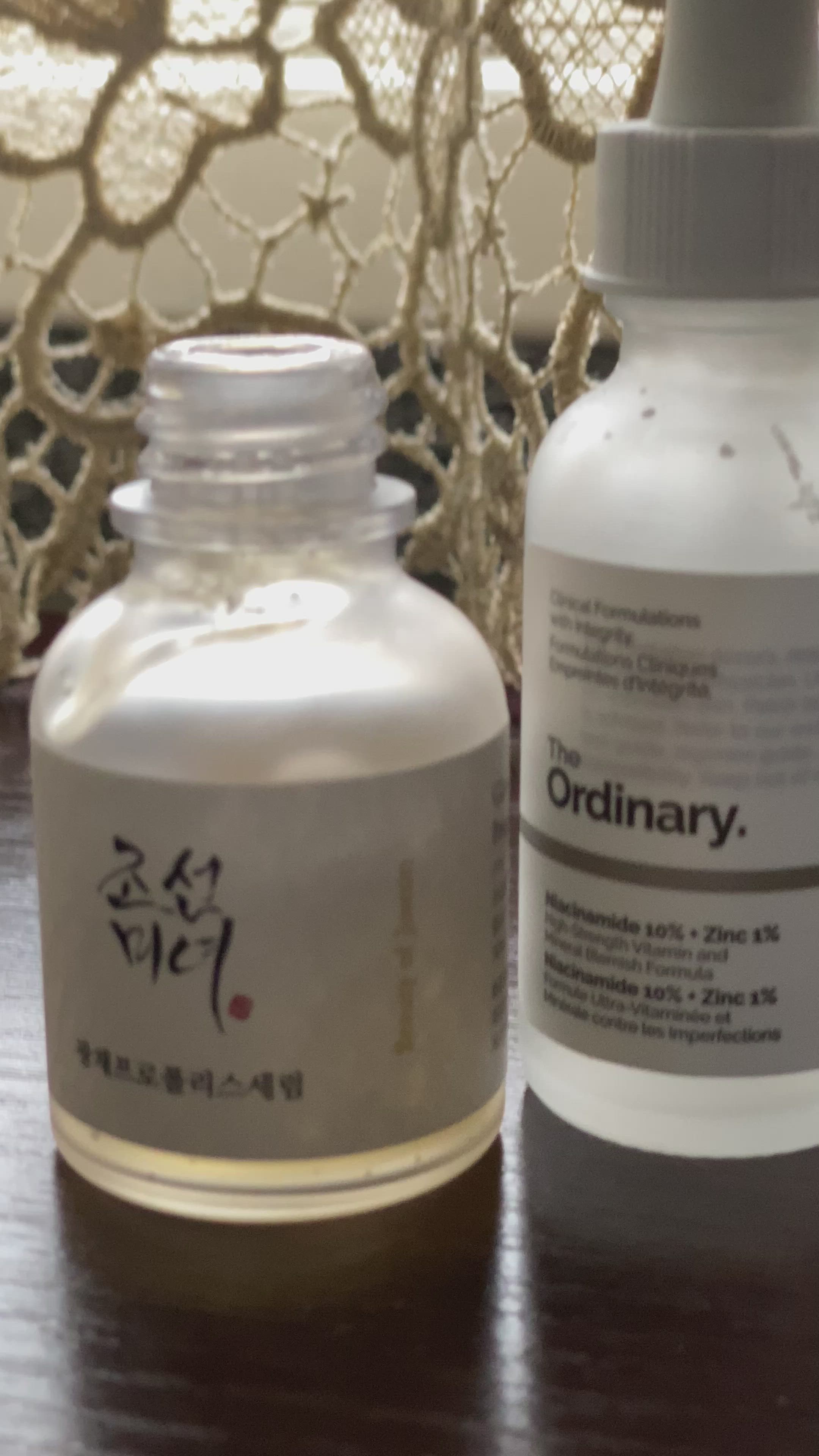 Порівняння сировоток з ниацинамідом beauty of Joseon VS The ordinary Niacinamide 10% + Zinc PCA 1%