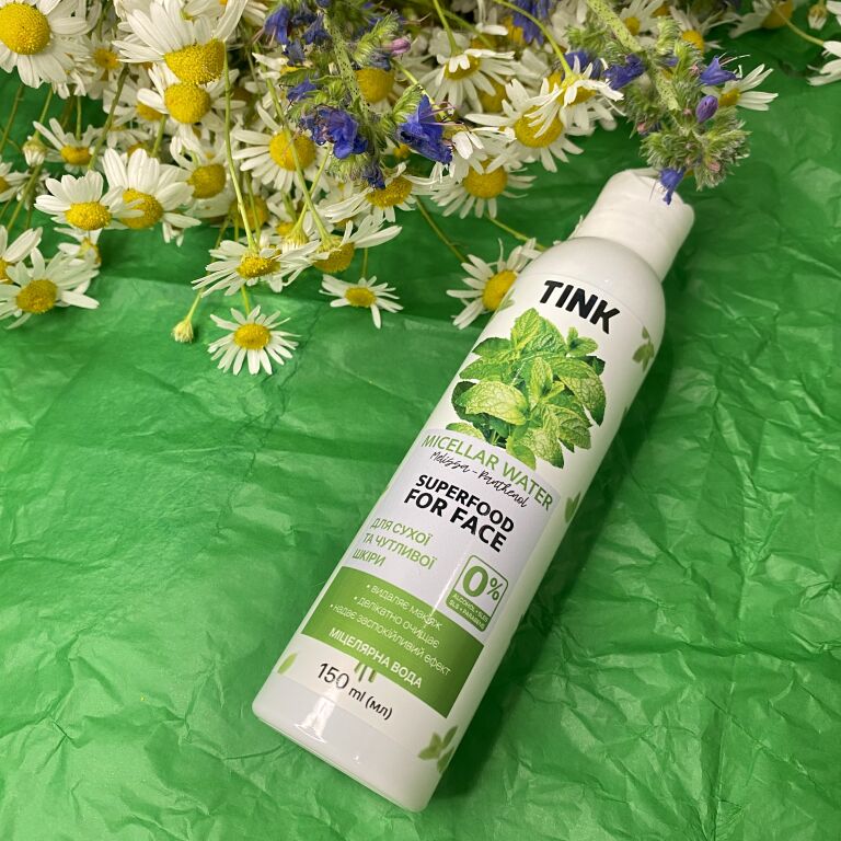 Міцелярна вода з екстрактом меліси та пантенолом Tink 🌿