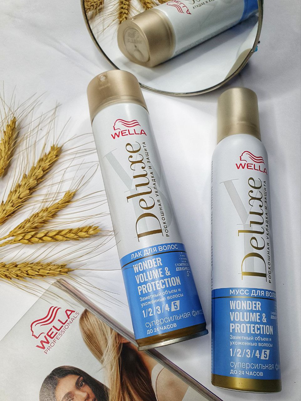 Ідеальна фіксація та догляд: мус і лак Wella Deluxe для бездоганної укладки