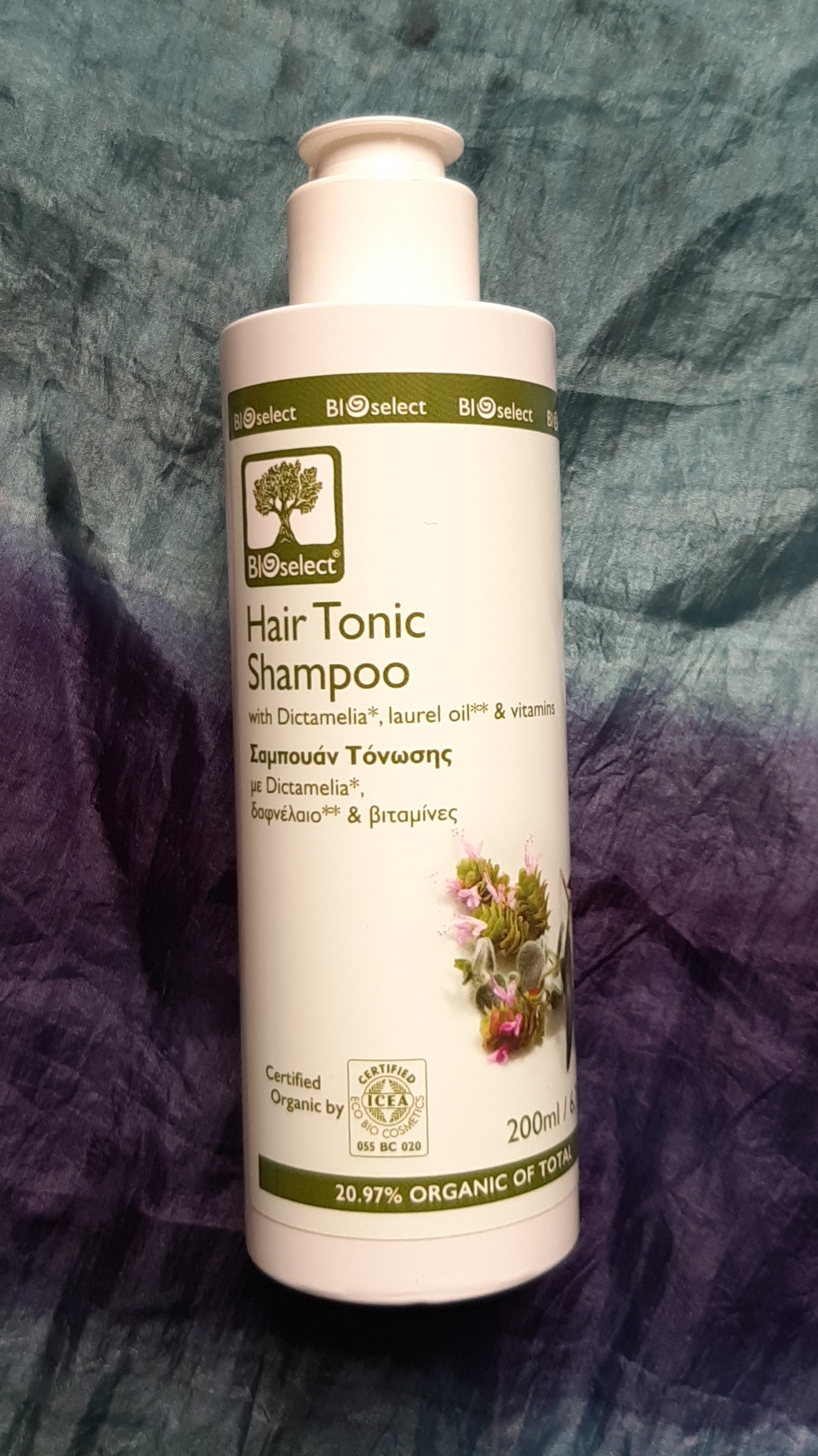 Шампунь тонізуючий з діктамелією та олією лавра проти випадіння волосся BIOselect Hair Tonic Shampoo
