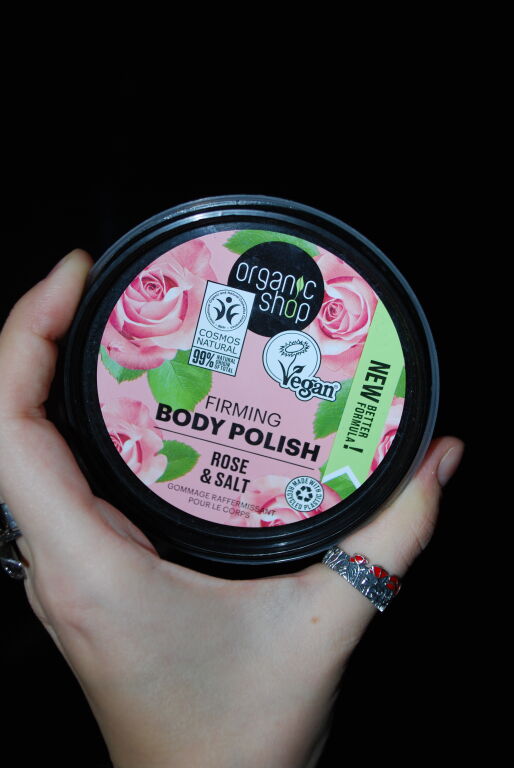 Organic Shop Rose & Salt Body Polish