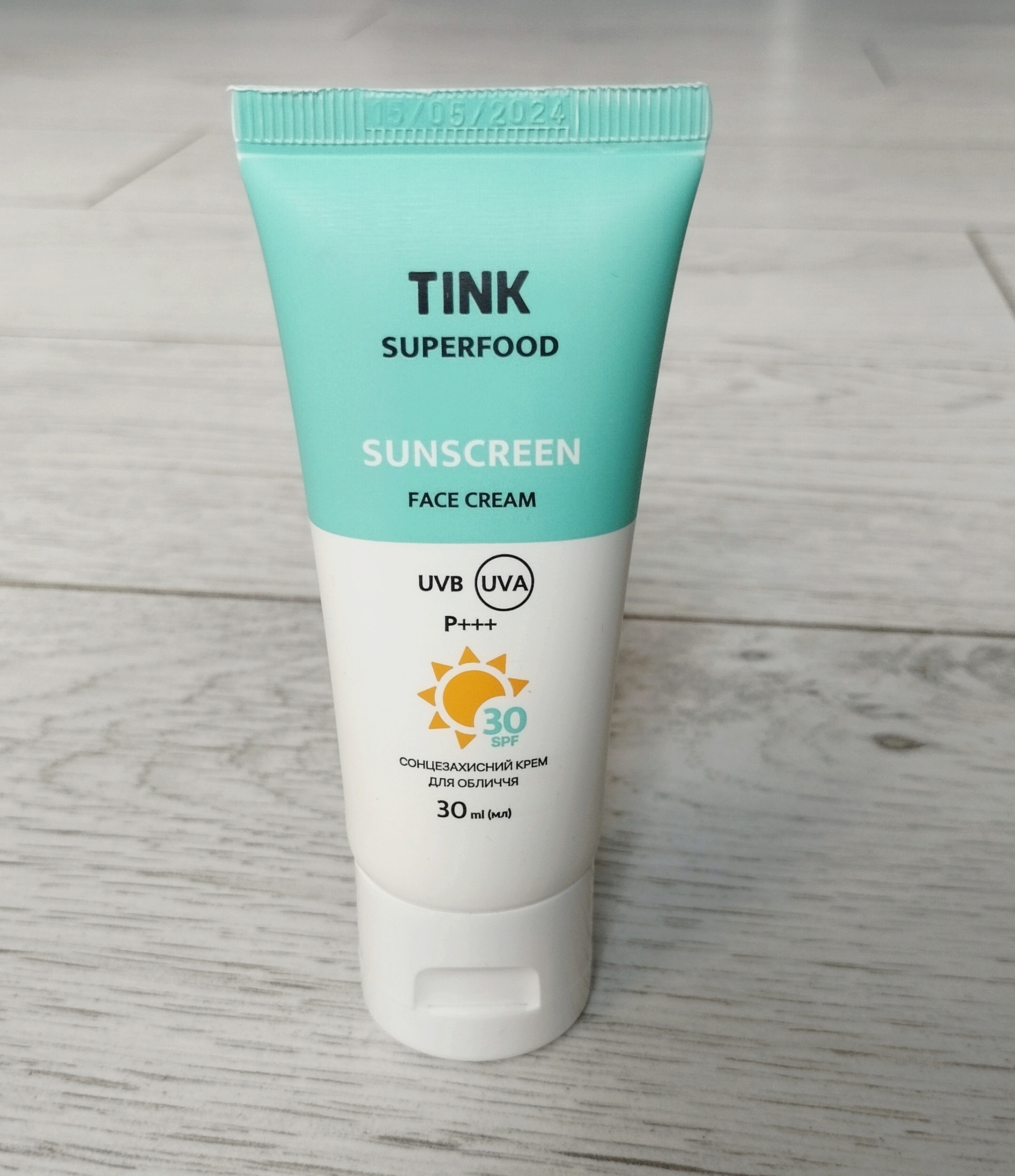 Tink Superfood SPF30 Sunscreen face cream