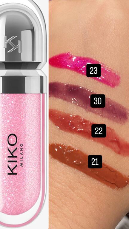 Kiko Milano Hydra Lipgloss свотчі