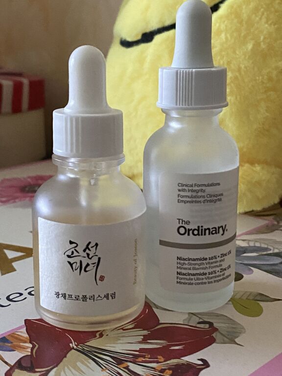 Порівняння сировоток з ниацинамідом beauty of Joseon VS The ordinary Niacinamide 10% + Zinc PCA 1%