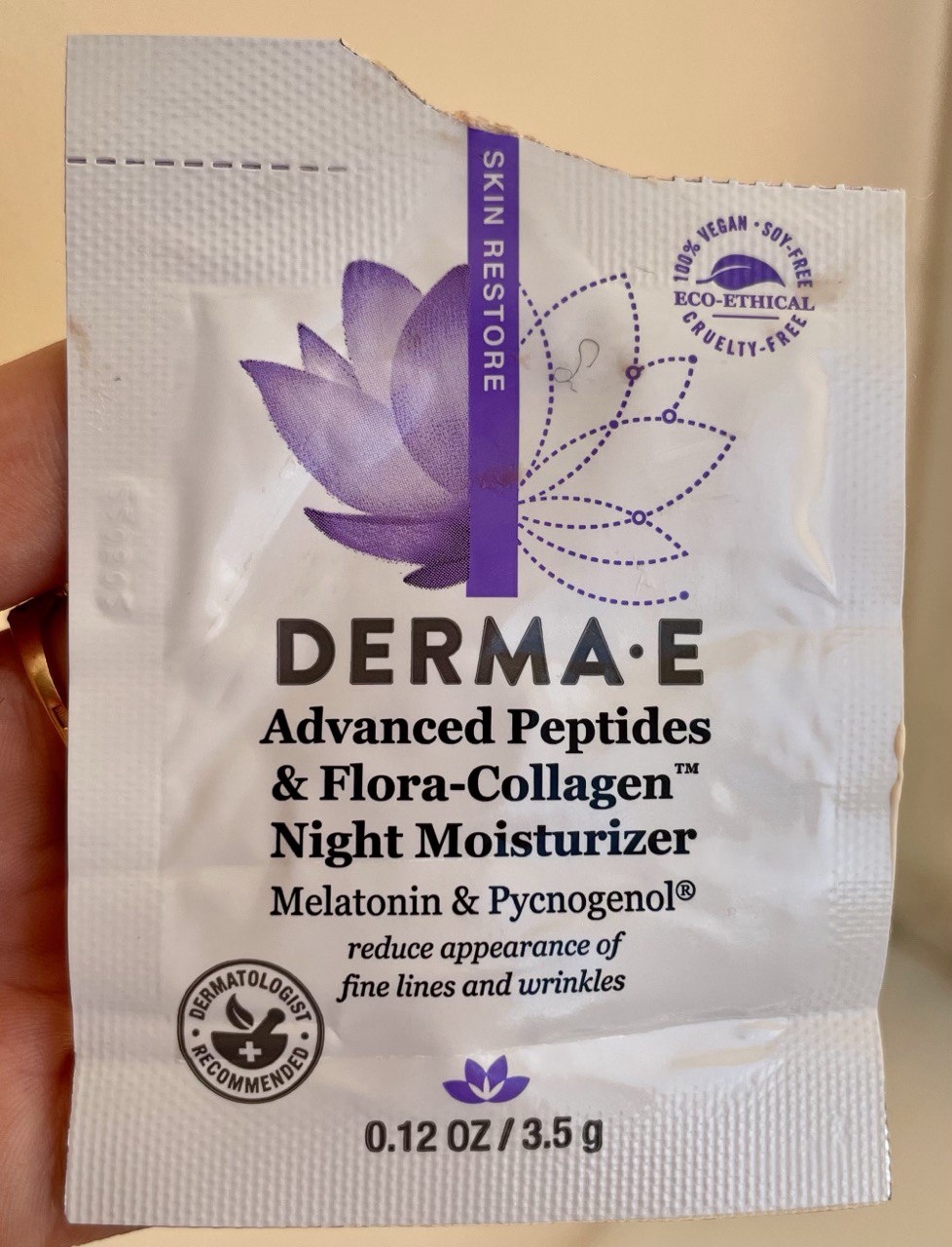 Derma E Skin Restore Advanced Peptides & Flora- Collager Night Moisturizer