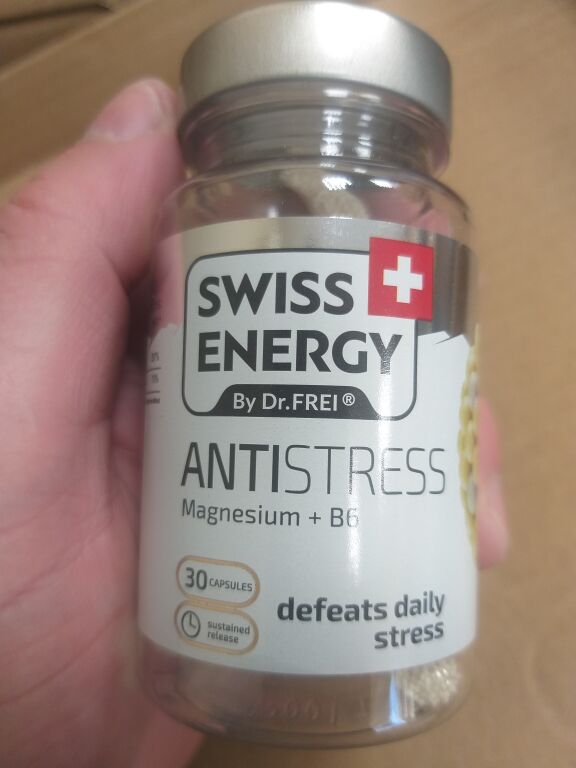 Антистрес капсули повільного розчинення від Swiss Energy