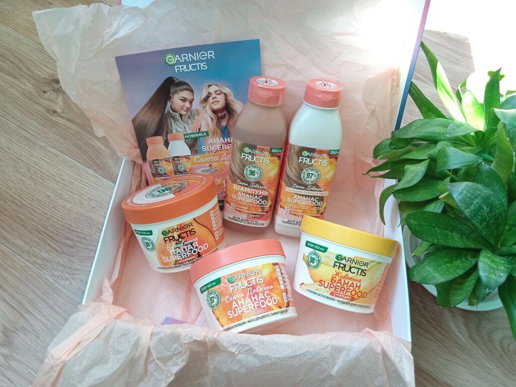 Соковитий та ароматний бокс Garnier Fructis Superfood 🍍🍌