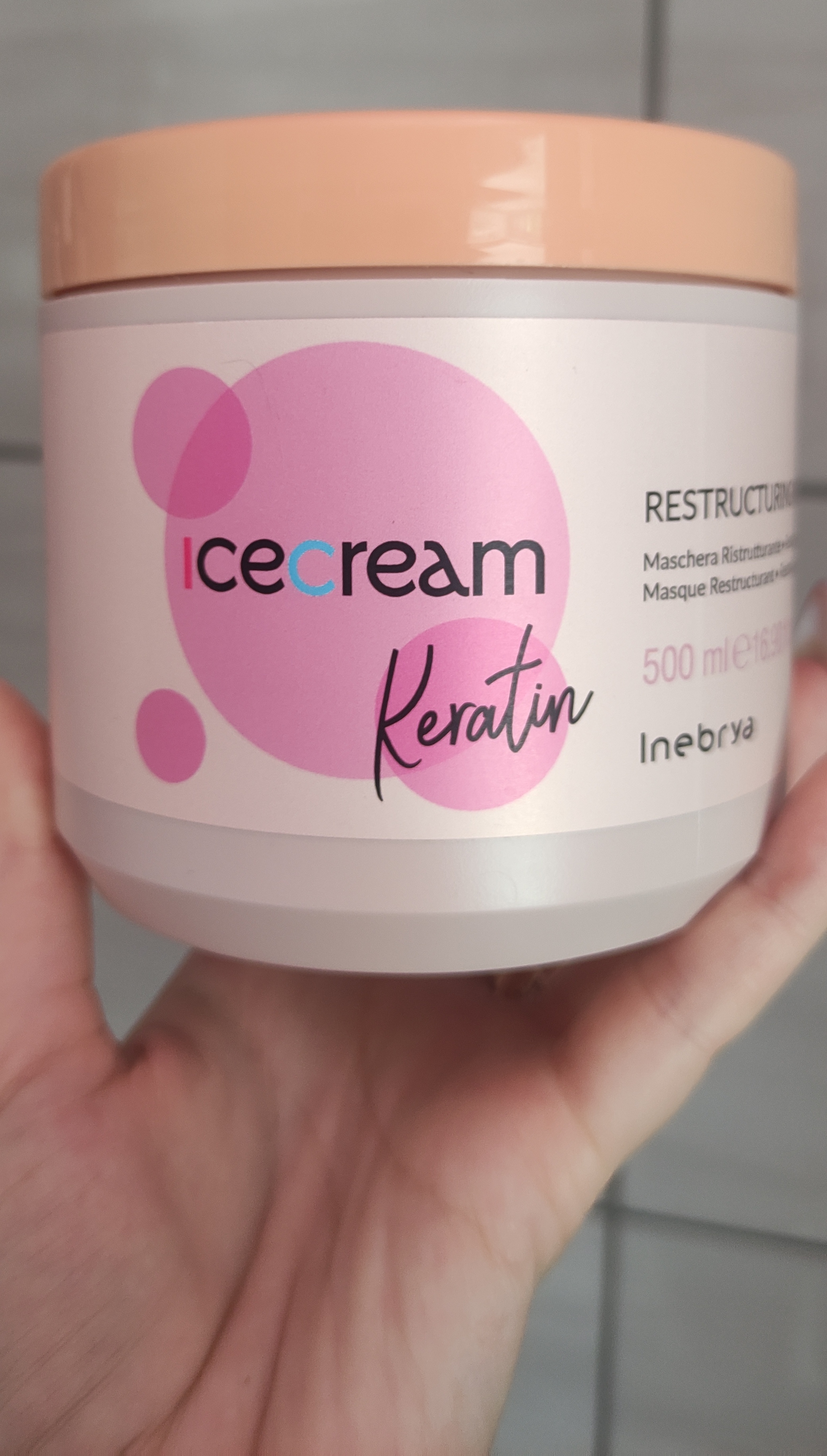 Відновлююча маска з кератином Inebrya Ice Cream Keratin Restructuring Mask