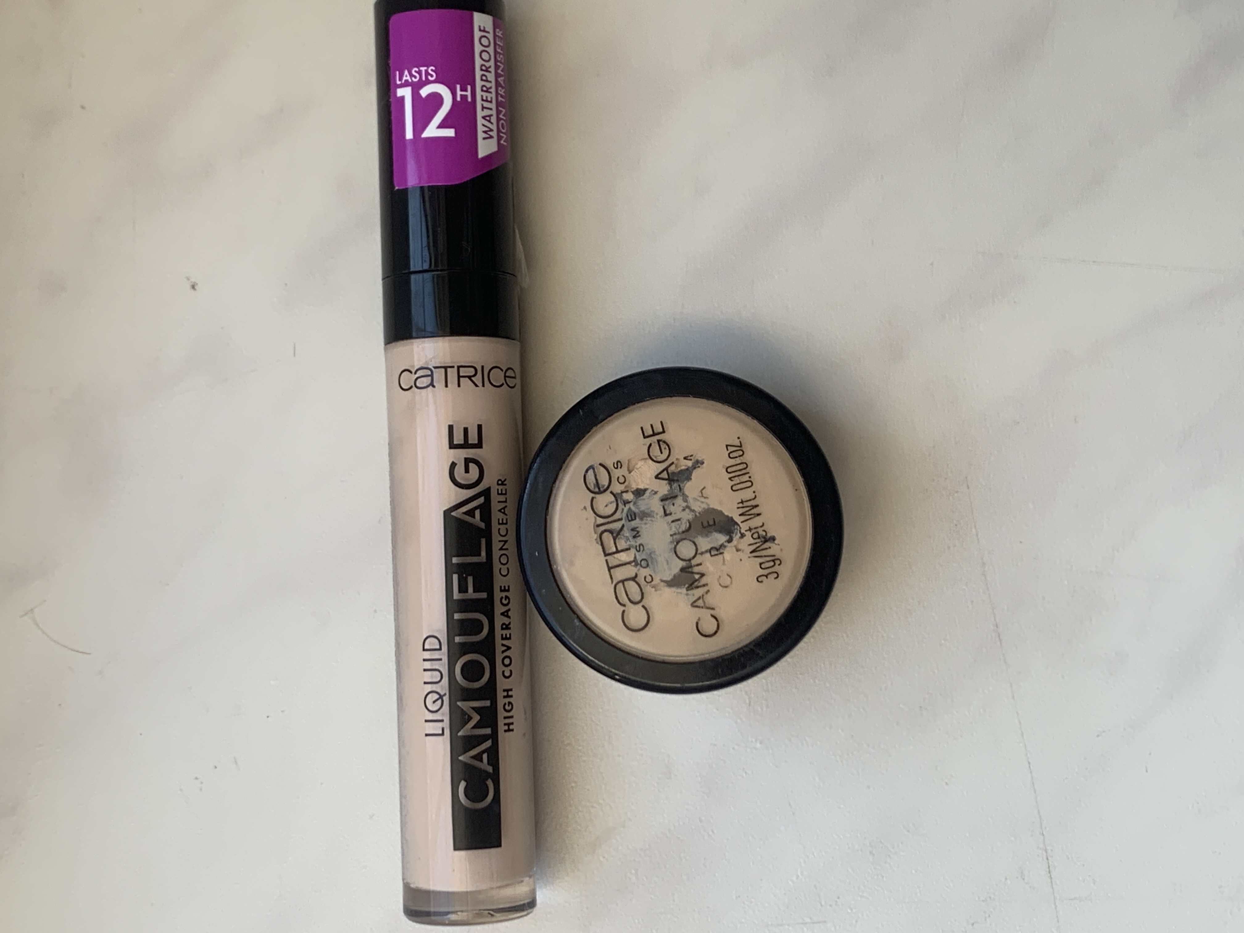 Catrice Ultimate Camouflage Cream vs Catrice Liquid Camouflage High Coverage Concealer