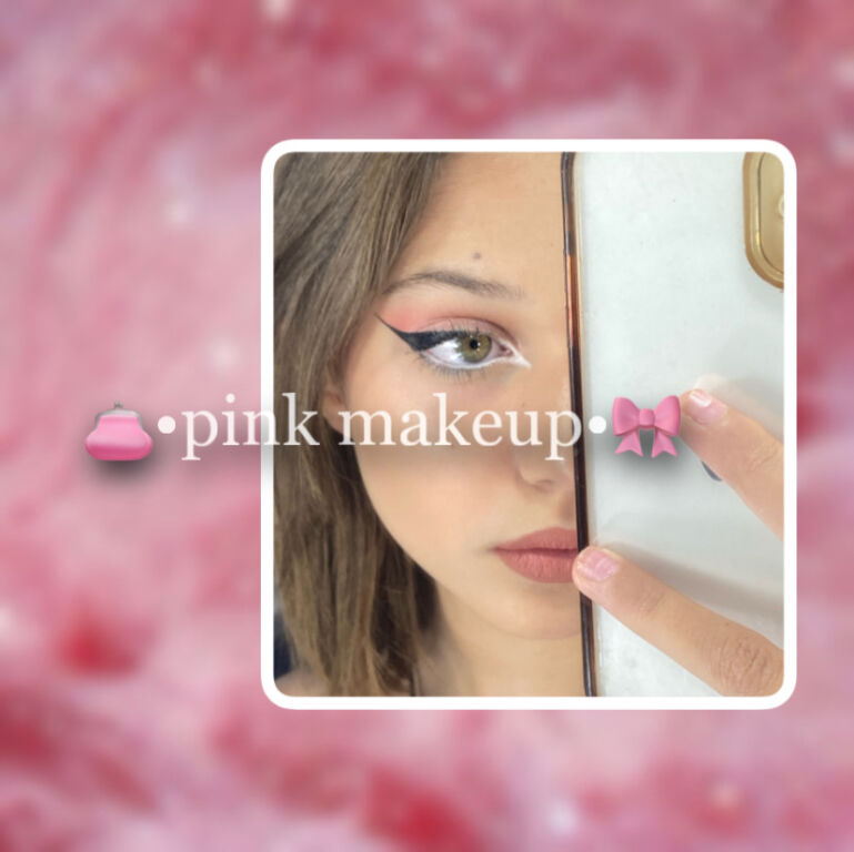 Pink makeup🎀