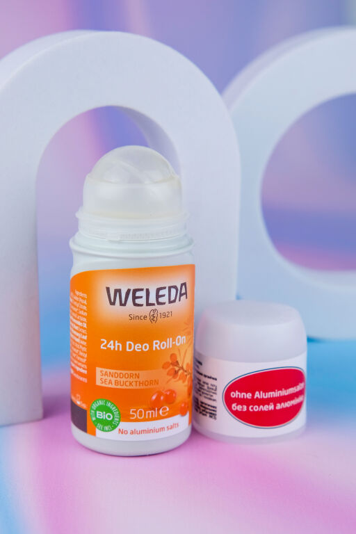 Те що треба для спеки : Weleda 24h Sanddorn Deodorant Roll-On